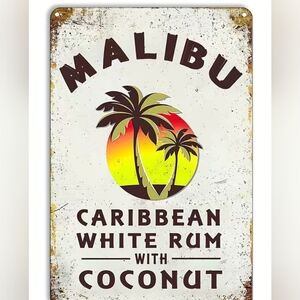 Coconut Rum Aluminum Decorative Sign